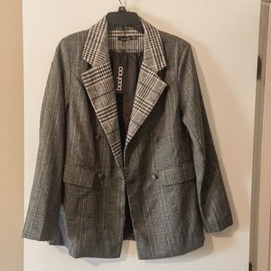 Plaid Boohoo blazer